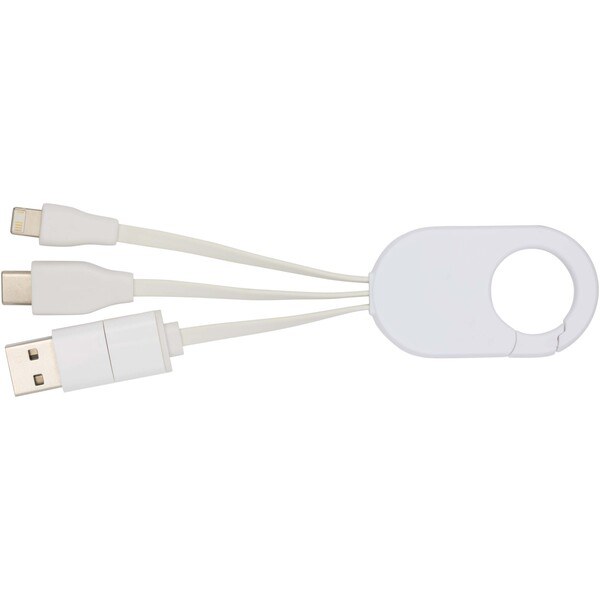 Troop 4-in-1 recycled plastic charging cable - EgotierPro 124435