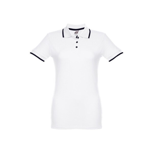 Women's Polo Shirt with contrast colour trim and buttons - Egotier 30138