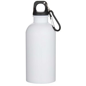 Oregon 400 ml sublimation RCS recycled single wall stainless steel water bottle with carabiner - EgotierPro 100873