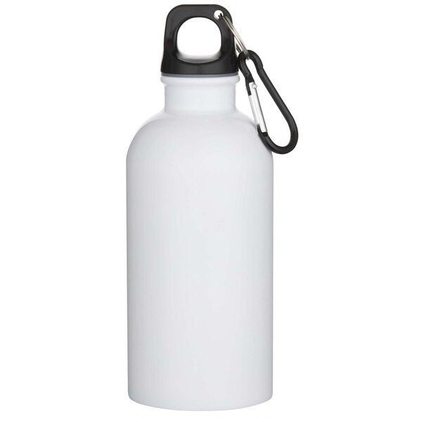 Oregon 400 ml sublimation RCS recycled single wall stainless steel water bottle with carabiner - EgotierPro 100873