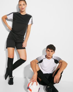 Roly CJ0525 - JUVE Unisex sports set of 2 t-shirts + 1 pair of shorts