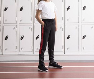 Finden & Hales LV883 - Unisex Kids' Slim Fit Sports Pants with Zips