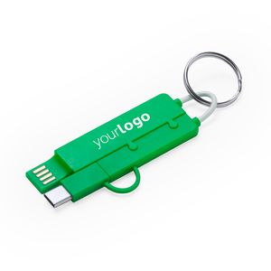 CRUX Charger cable with 3 in 1 keychain - EgotierPro IA3009
