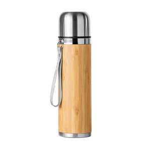 Stamina MD4035 - FENGI 304 steel thermos with double wall and bamboo