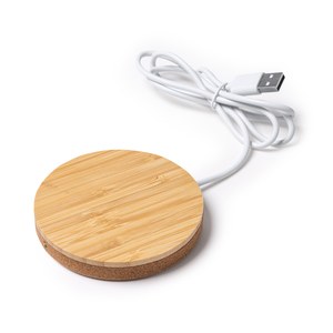 FURAX Wireless Charger: Cork/Bamboo - EgotierPro CR1209