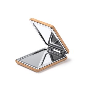 SANTIS Folding Mirror - Cork & Chrome - EgotierPro ES1143