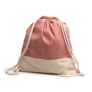 LUANDA Drawstring bag made of recycled cotton in a heather finish design and 120 gsm natural cotton