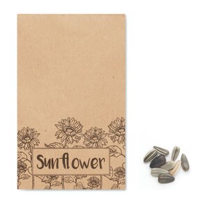 GIRASOL Eco-Friendly Sunflower Seeds in Craft Envelope - GiftRetail MO2217