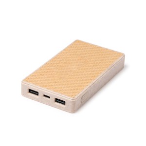 BRUKIN External battery made of wheat fibre body and natural fibre base