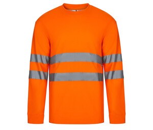 VELILLA V35614 - COTON/POLYESTER LS HIGH VISIBILITY T-SHIRT
