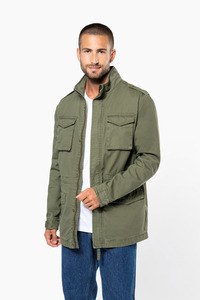 Kariban K6164 - Men's Cotton Twill Safari Jacket with Unique Wash