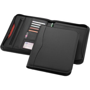 Ebony A4 zippered portfolio - EgotierPro 119986
