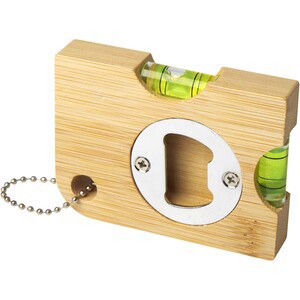 Levo bamboo bottle opener with level - EgotierPro 113380