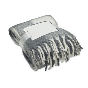 QUET Chequered mohair blanket - GiftRetail MO2382
