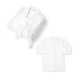 Bathrobe (350 g/m²) made of cotton (82%) and recycled cotton (18%) - Egotier 95068