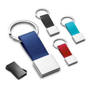 Metal and PU keyring - Egotier 93178