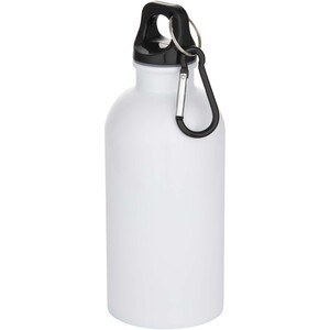 Oregon 400 ml sublimation RCS recycled single wall stainless steel water bottle with carabiner - EgotierPro 100873