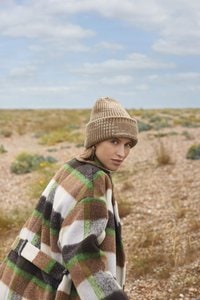 Beechfield B330R - Coarse knit patch beanie