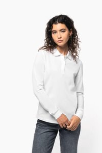 Kariban K2028 - Ladies' Organic 180 pique polo shirt long sleeves