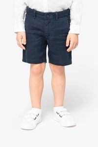 Spasso SP709 - Kid's Linen Bermuda