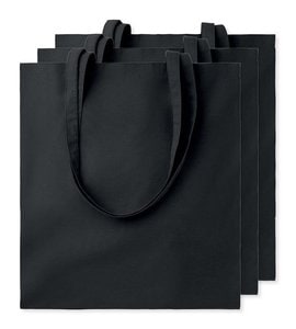 Pack of 3 GiftRetail MO9268 - COTTONEL COLOUR Eco-Friendly 140gsm Cotton Shopping Tote Bag