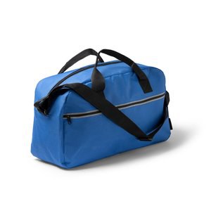 Stamina BO1584 - WILKINS Sports bag made of 300D RPET with zip closure and front pocket with reflective band