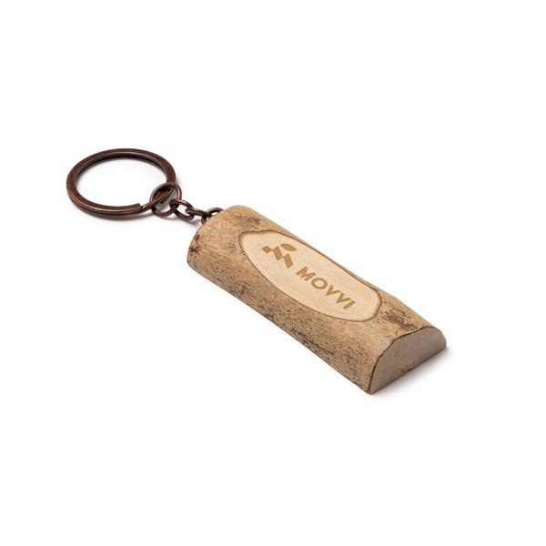 Stamina KO1606 - TELMON Wooden trunk keychain with indentation