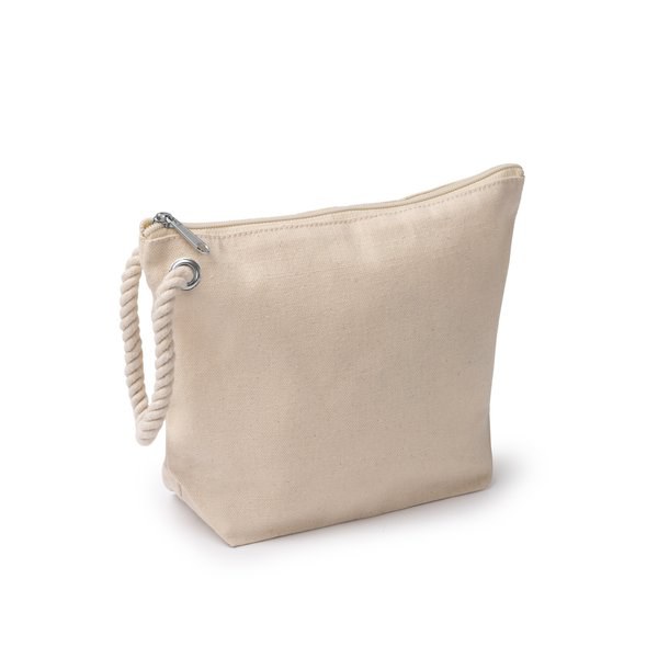 NAUTY Toiletry bag made of 100% cotton toiletry bag 320 g/m² with a durable nautical-style handle