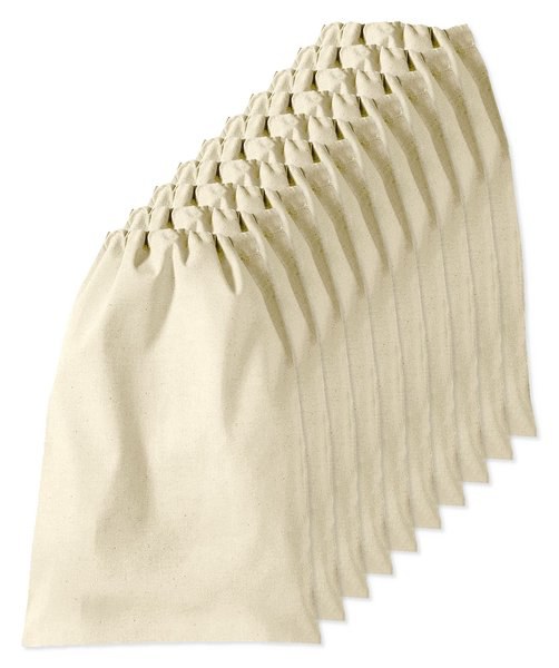 Pack of 10 Westford mill WM115 - Versatile Cotton Tote Bag with Customizable Sizes