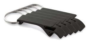 Pack of 50 Egotier 93151 - Aluminium keyring with bottle opener