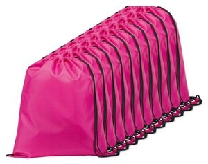 Pack of 10 Egotier 92910 - 210D drawstring backpack