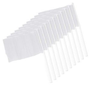 Pack of 10 Stamina PF3103 - CELEB Small flag with stick in different colours and country banners