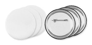 Pack of 3 GiftRetail MO9330 - PIN Customizable Pin Buttons with Paper Inlay