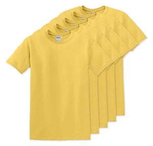 Pack of 50 Gildan 5000 - Premium Heavy Cotton Classic Fit T-Shirt for Adults