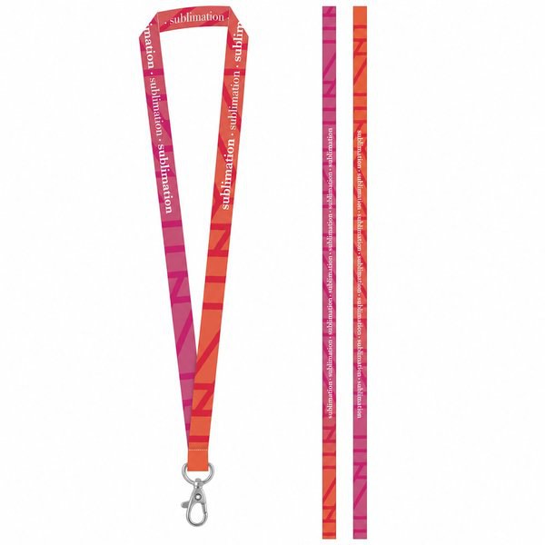 Printed sample of SET Lanyard SUBLIMATION Long II (20 mm) with Hook Trigger Snap 20 mm