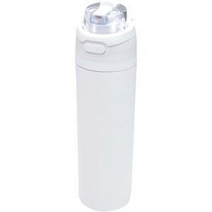 Theron 800 ml RCS recycled single wall stainless steel water bottle with dual function lid - EgotierPro 100951