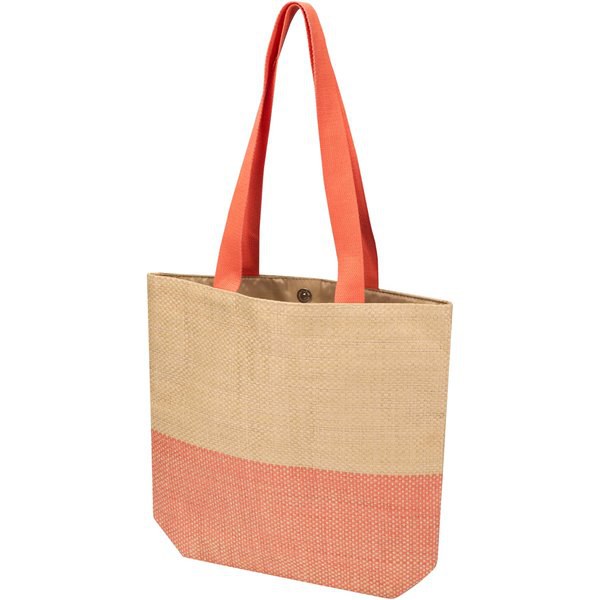Rhythm straw paper tote bag 10L