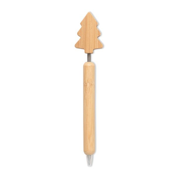 CHRISPEN Bamboo Christmas tree ball pen - GiftRetail CX1580