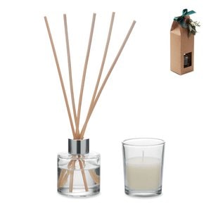 GINGLE Vanilla diffuser & candle set - GiftRetail CX1590