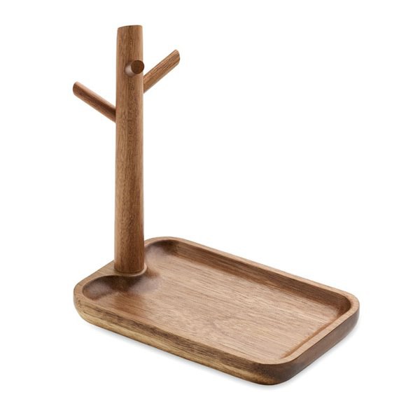 BRANCA Acacia wood key tray holder