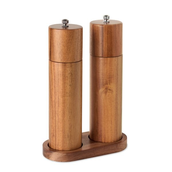 TUCCO SET Acacia salt & pepper grinders