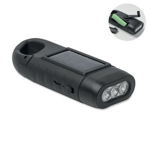 CRANCH Solar torch with dynamo crank - GiftRetail MO3149