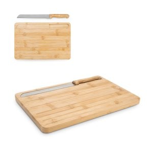 Bamboo bread board with knife included - Egotier 94394